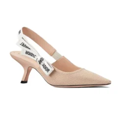 Giày Cao Gót Nữ Dior J’adior Slingback Pump Nude KDC200TFL-S21U Màu Nude