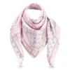 Khăn Nữ Louis Vuitton LV Monogram Confidential Square Scarf Màu Hồng